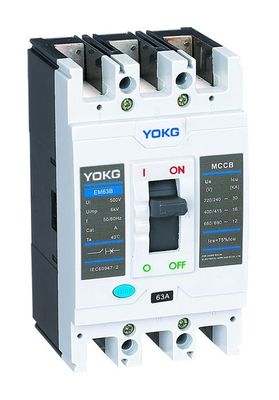 qualità  AC 440V Moulded Case Circuit Breaker 3P EM63B/EM63N 415V MCCB 4 Pole 63 Amp Fabbrica