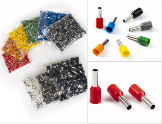 L'ottone di rame E1018 pre ha isolato il connettore terminale di piegatura del cavo dell'AWG 18 del puntale